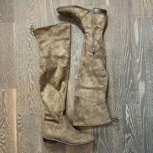 Marc Fisher OTK microfiber grey boots